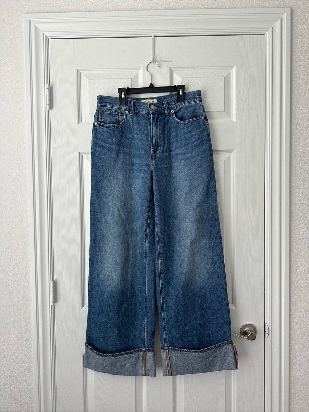 Madewell Super Wide-Leg Jeans Womens High Rise Wide Leg
Cuffed Denim Size 27 - Picture 2 of 4